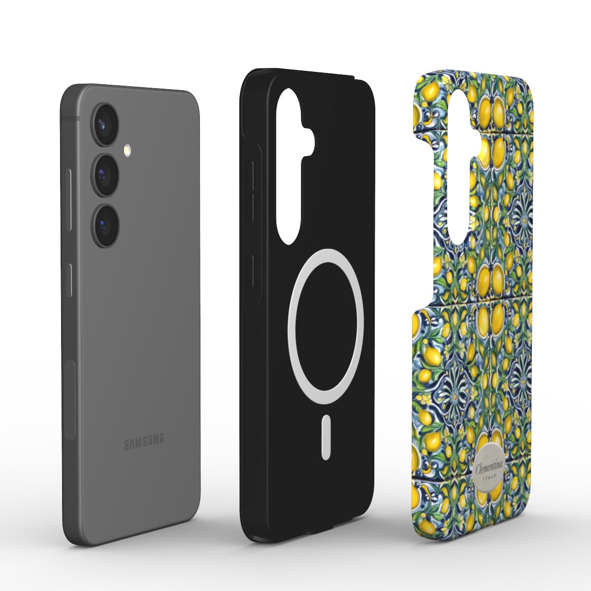 Piastrella Limone Magnetic Tough Phone Case