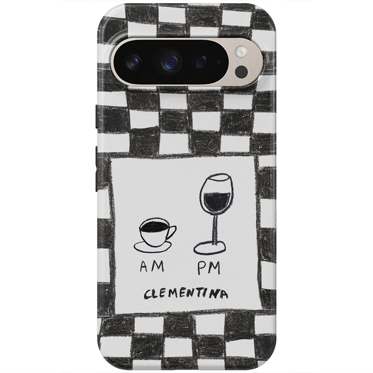 AM PM Magnetic Tough Phone Case