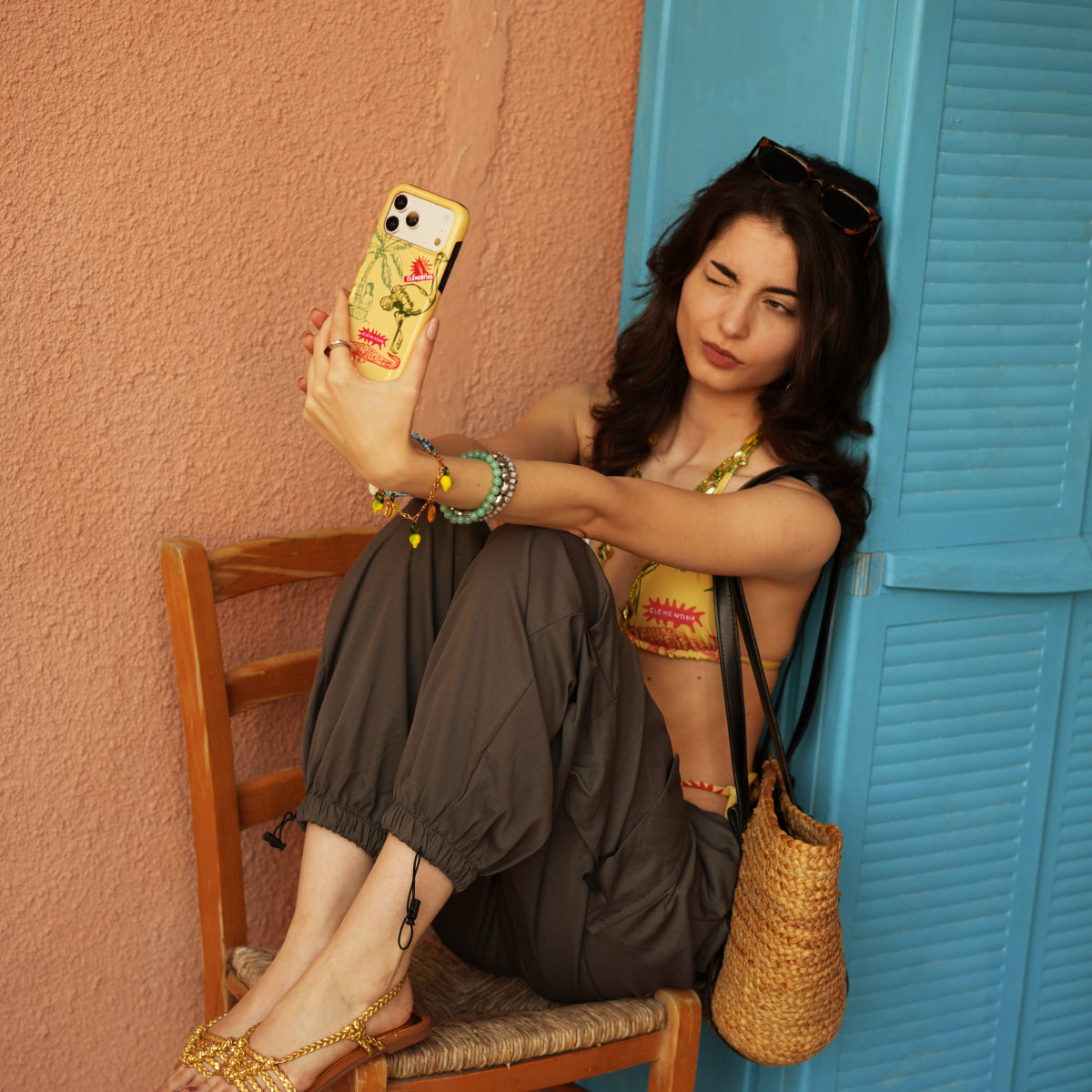 Lotus two-piece bikini set