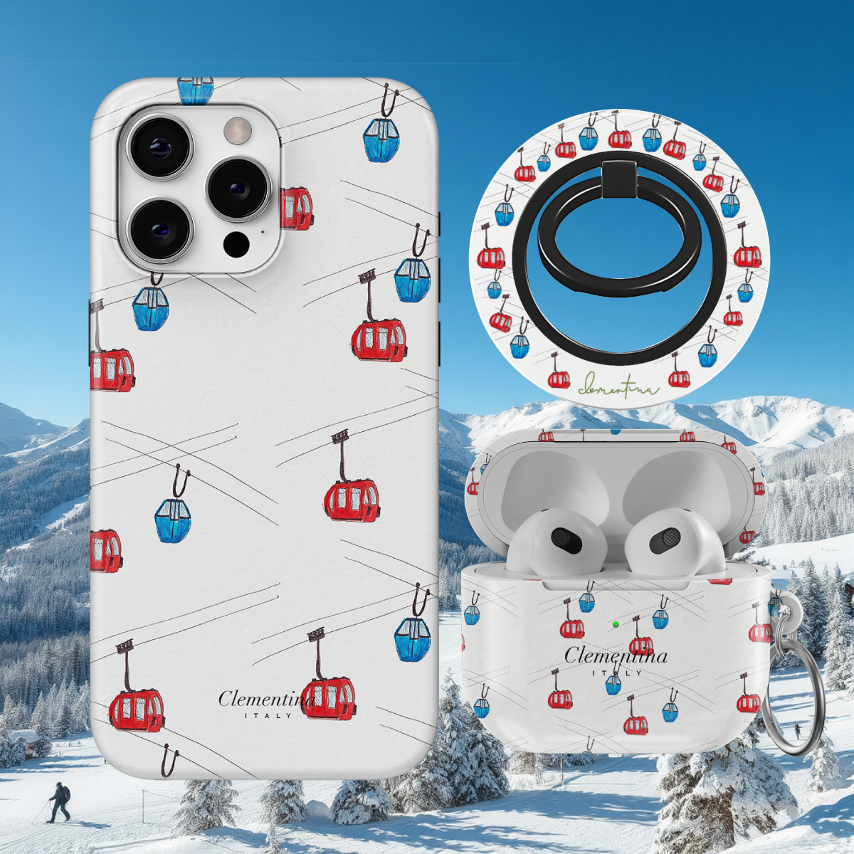 Ski Lifts Apple AirPods 1 / 2 Case