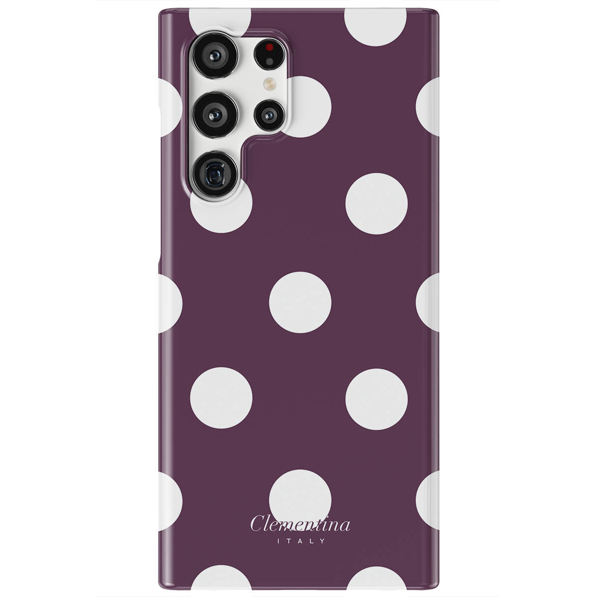 Burgundy Dots Magnetic Tough Phone Case