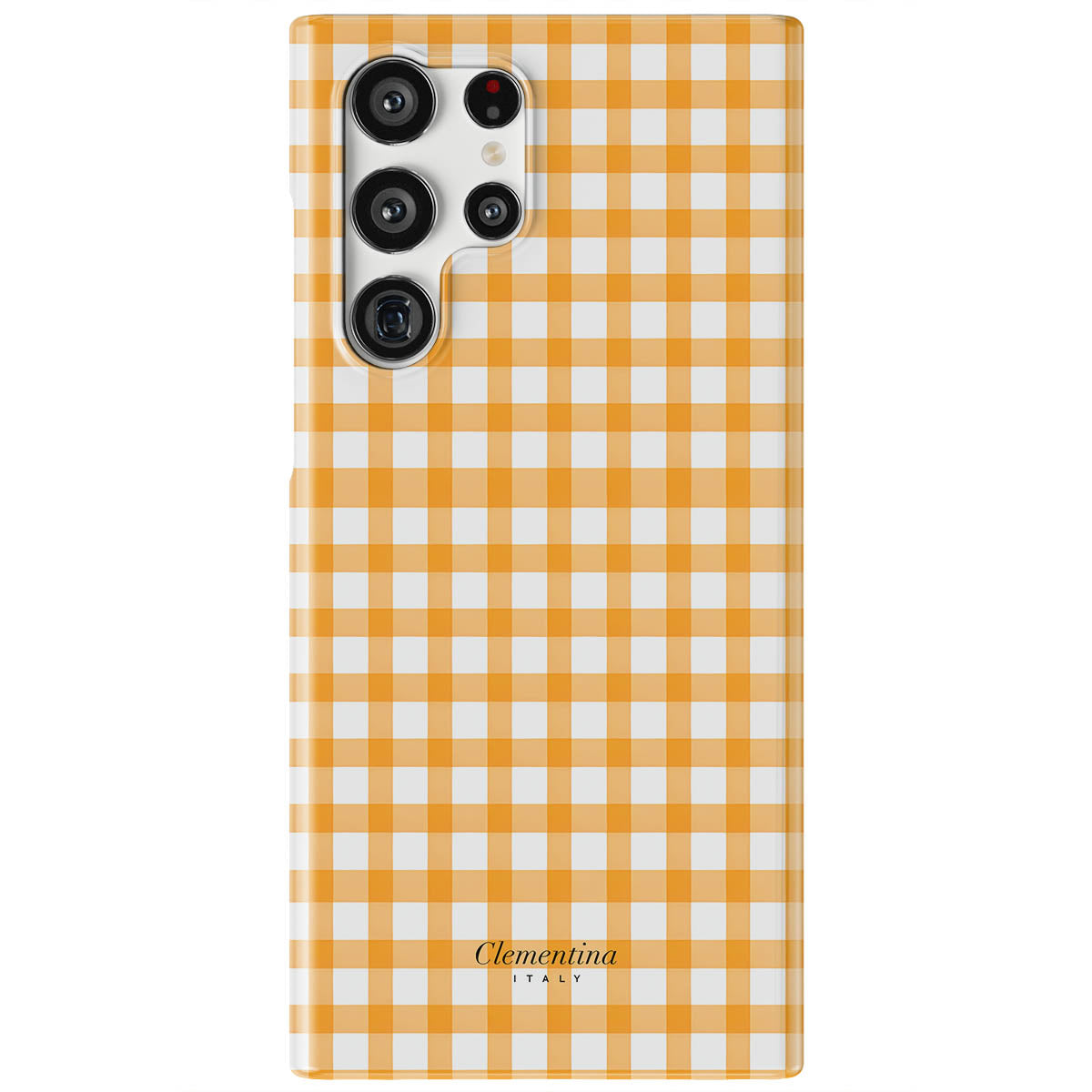 Orange Gingham Magnetic Tough Phone Case