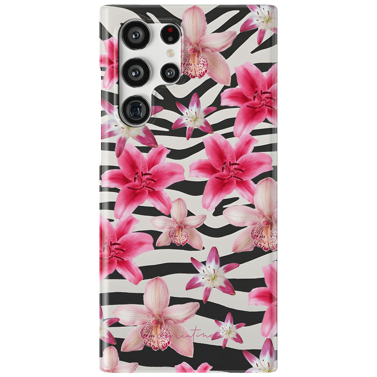 Zebra and Floral Magnetic Tough Phone Case