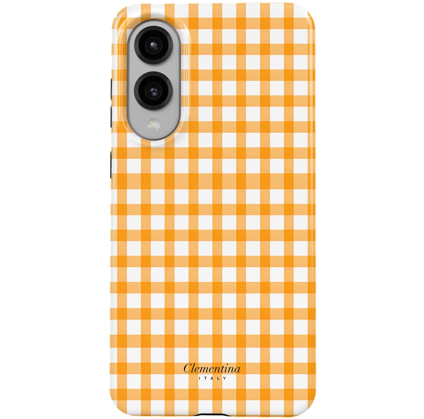 Orange Gingham Tough Case