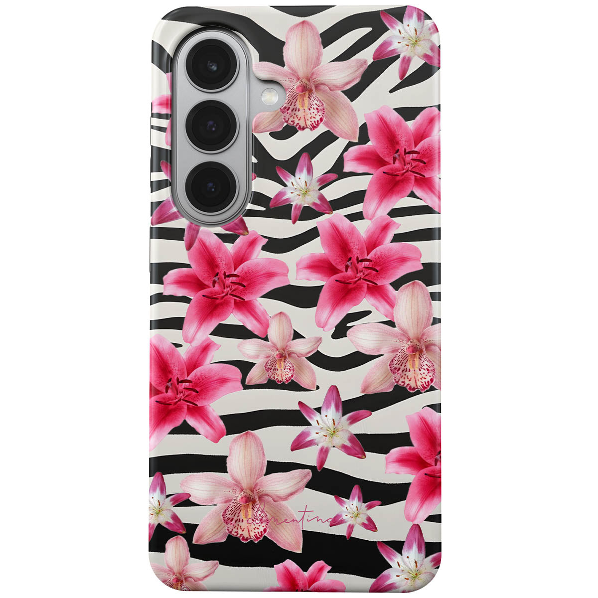 Zebra and Floral Tough Case