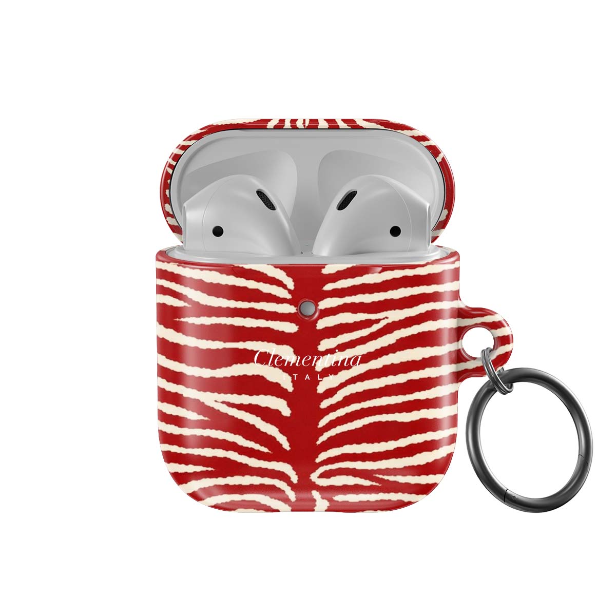 Burgundy Zebra Apple AirPods 1/2