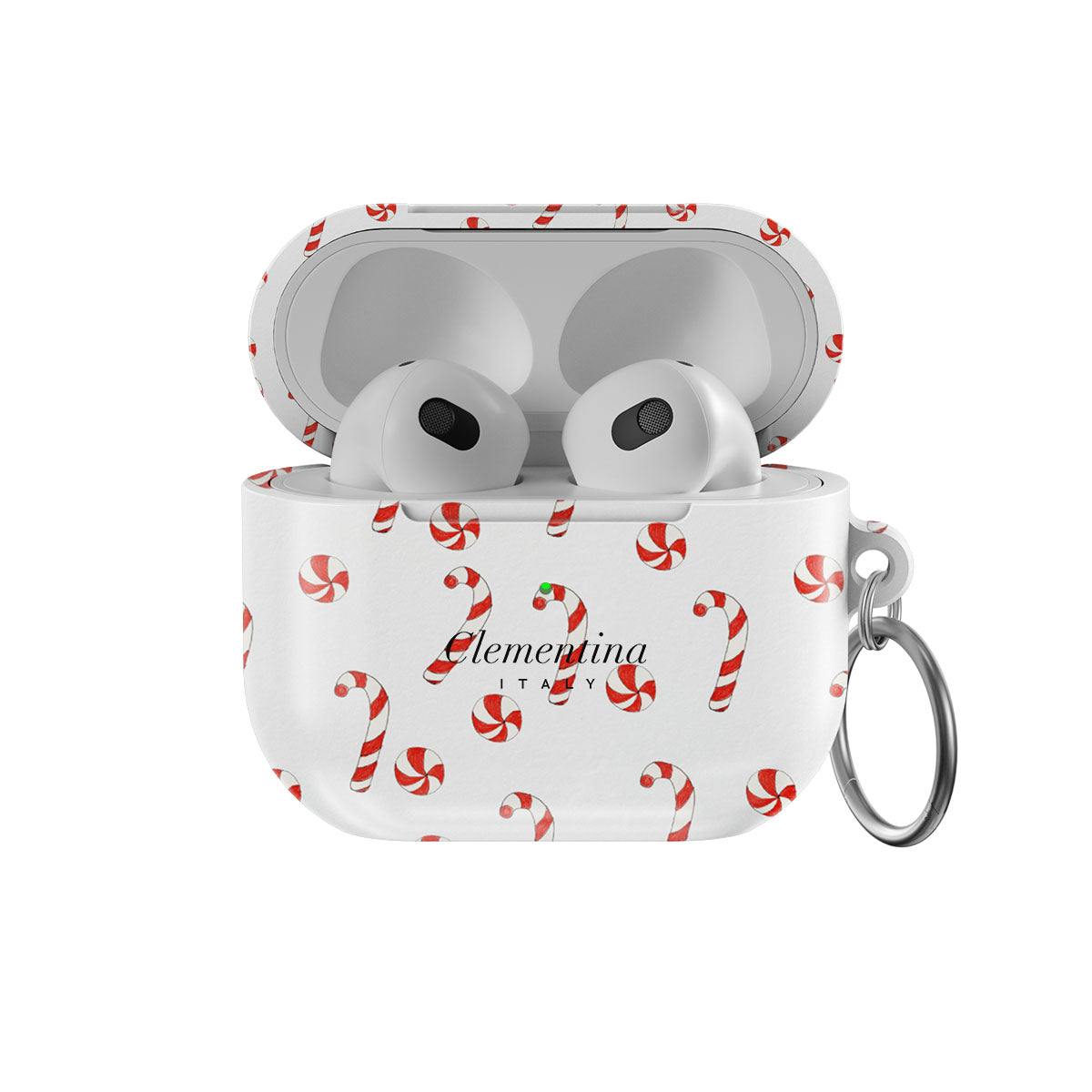 Candy Cane Apple AirPods 4 Case