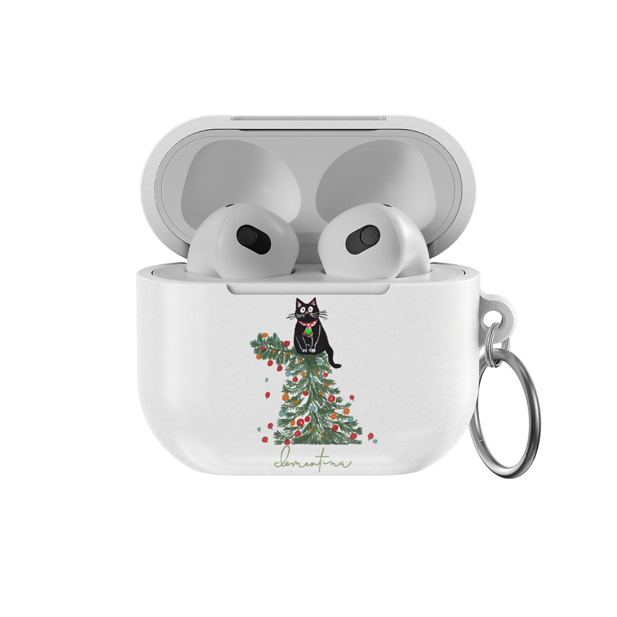 Cat Christmas Apple AirPods 4 Case
