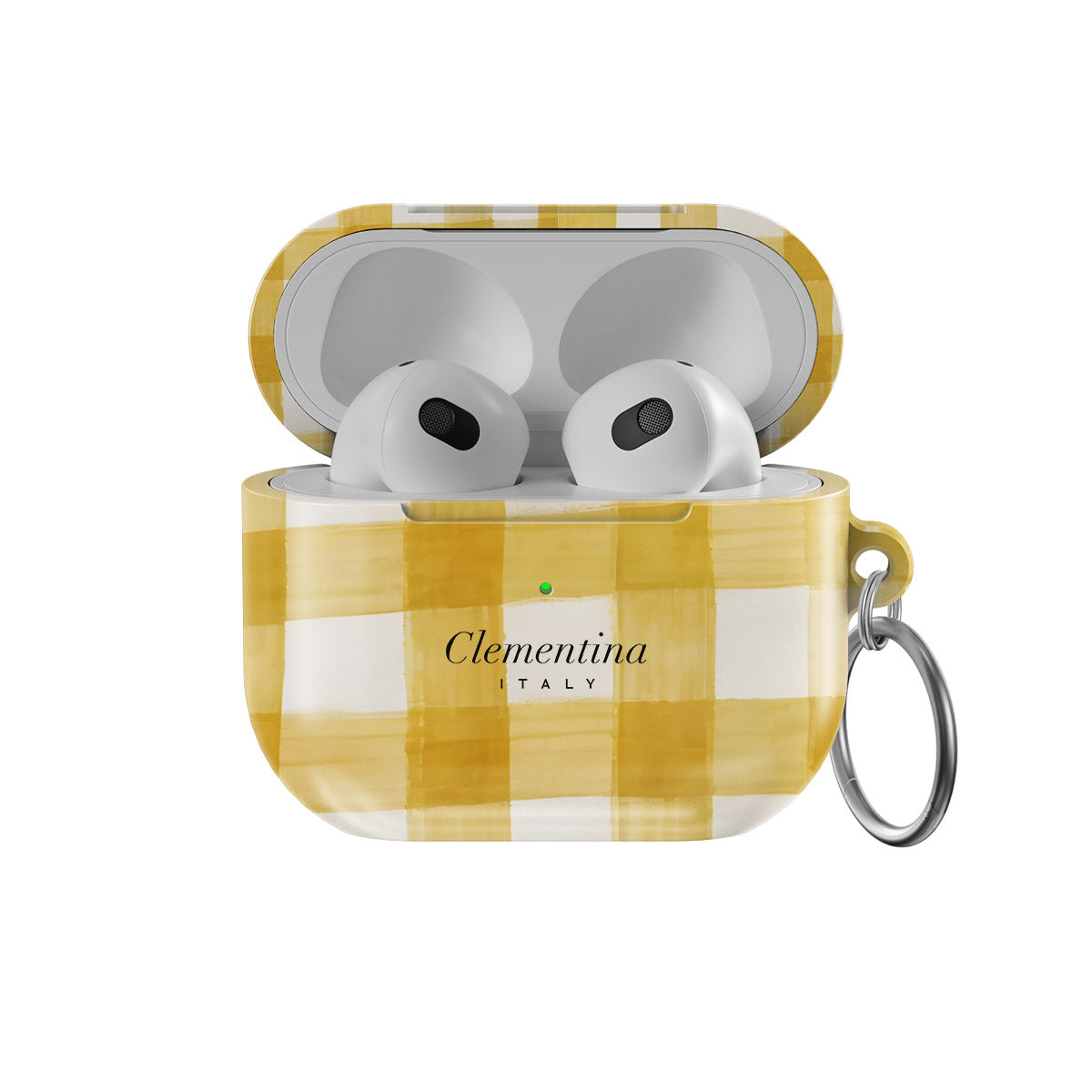 Yellow Gingham Apple AirPods 4 Case