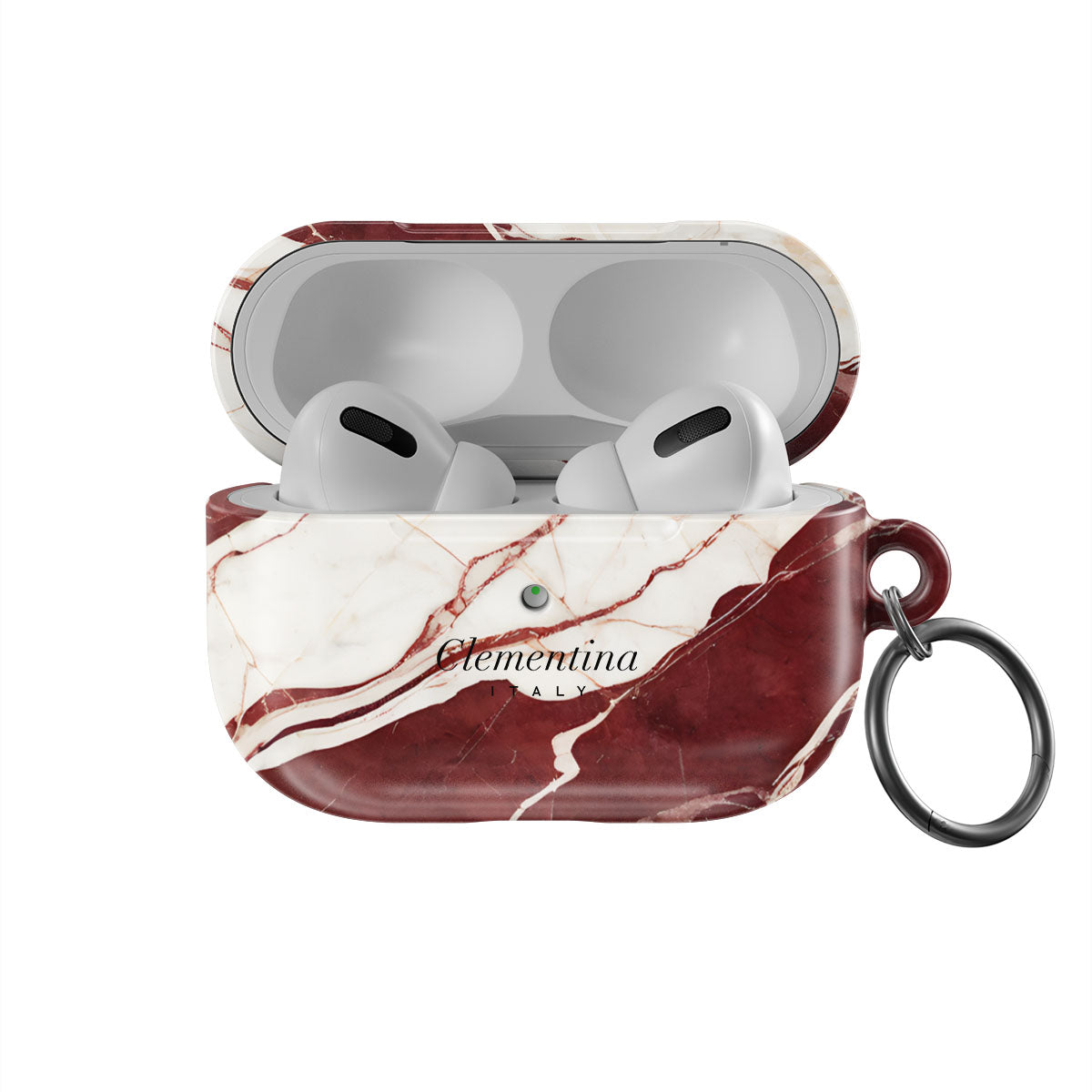 Burgundy Marble Apple AirPods Pro 2 Case