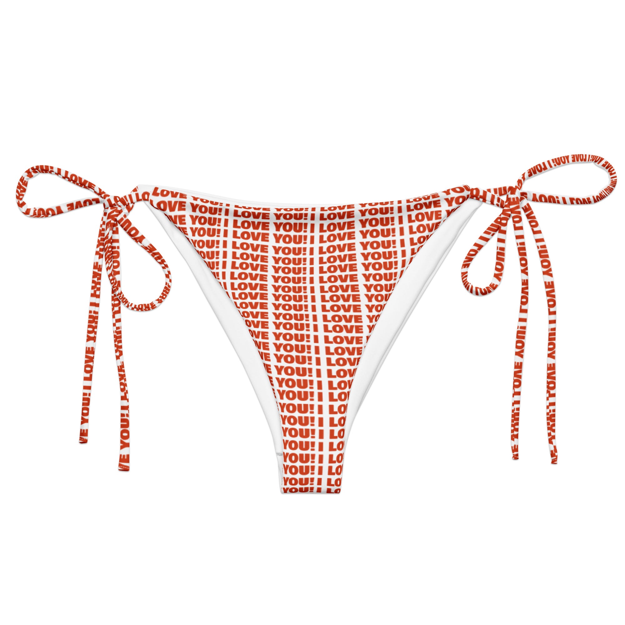 Past Lovers Print Bikini Botto