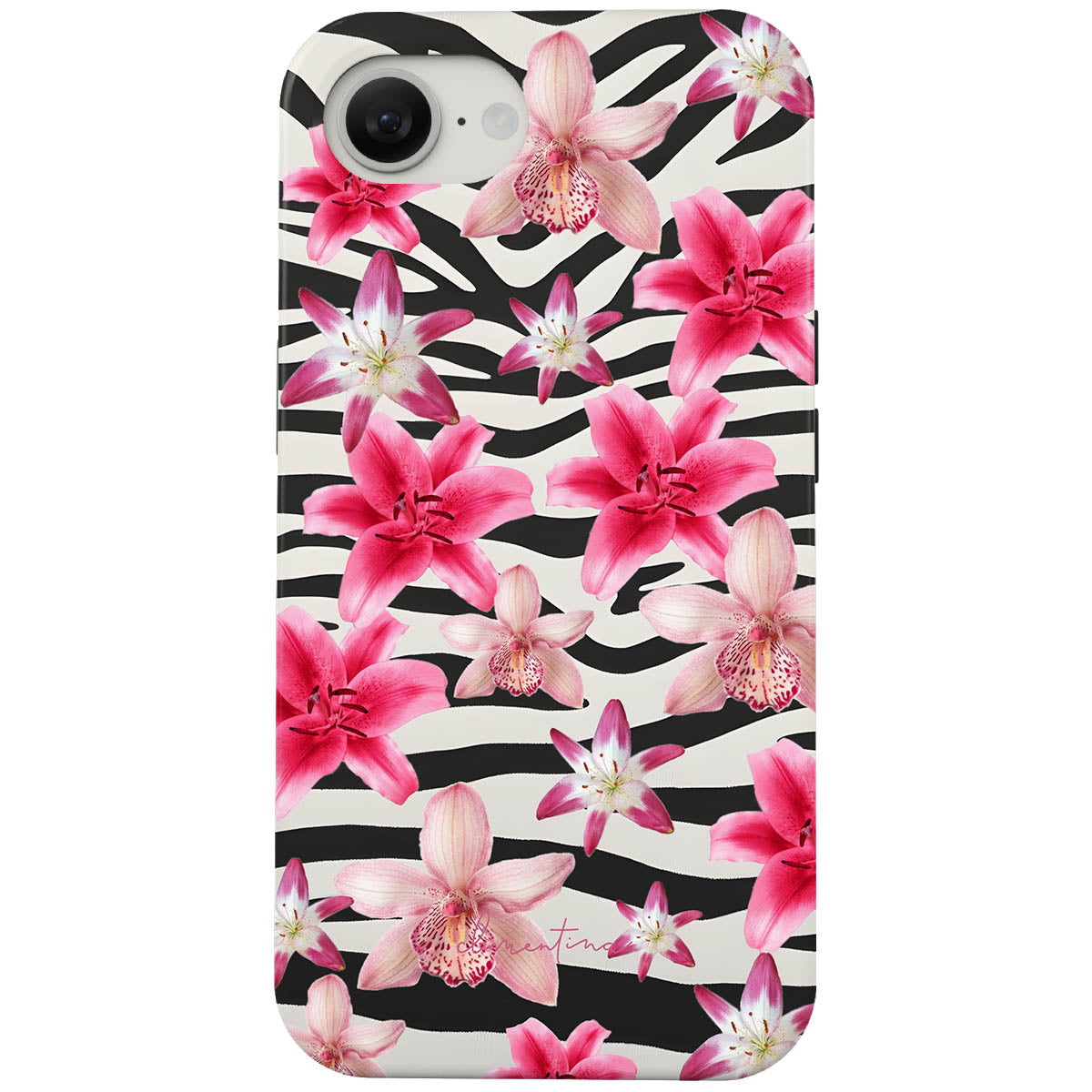 Zebra and Floral Tough MagSafe Case