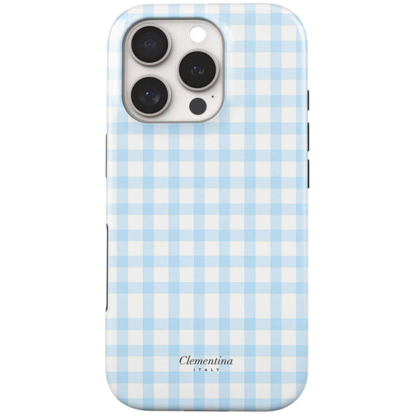 Baby Blue Gingham Tough Case