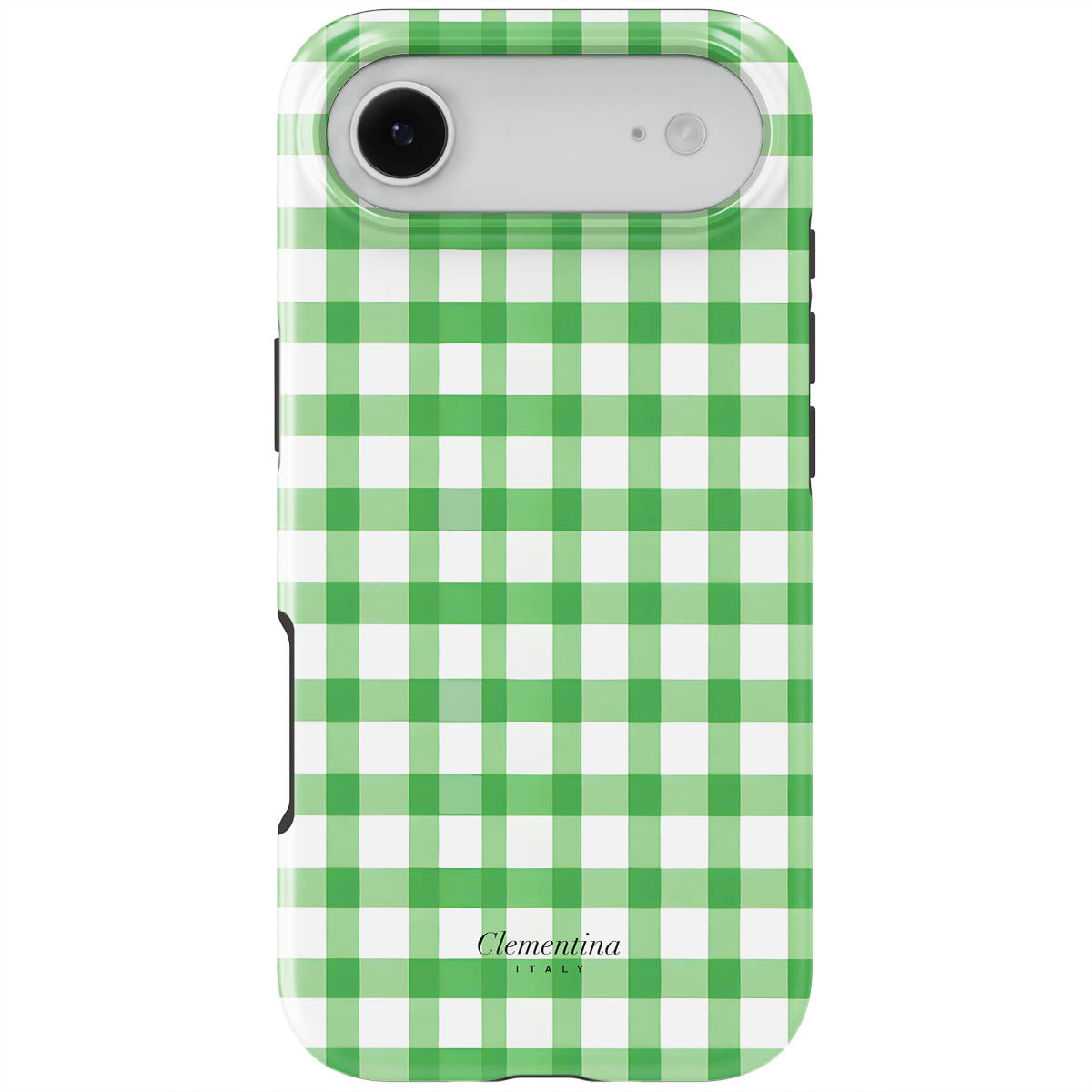 Green Gingham Tough MagSafe Case