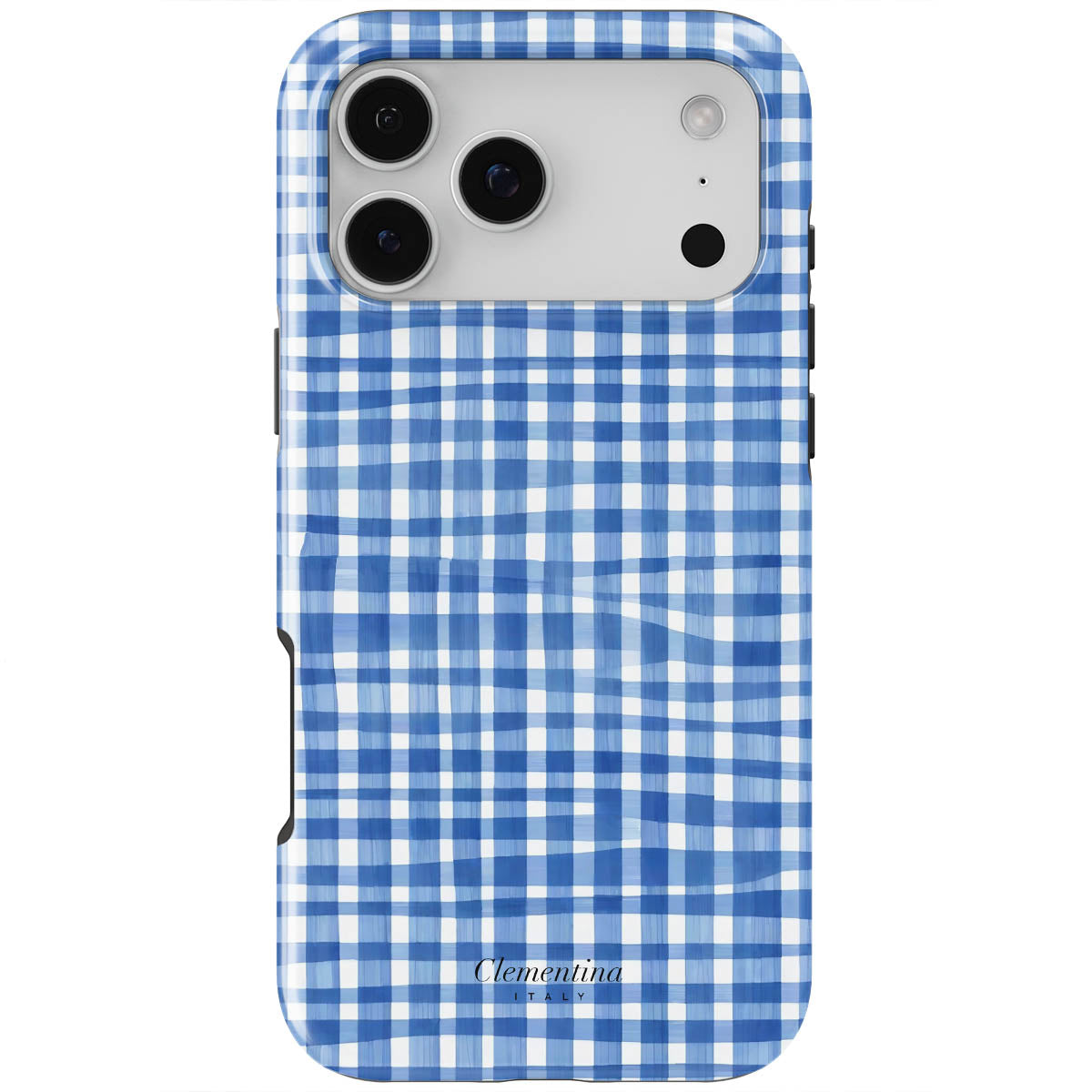 Blue Gingham Snap Case