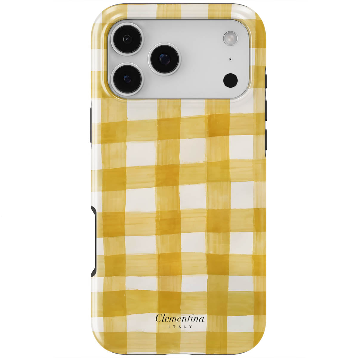 Yellow Gingham Snap Case
