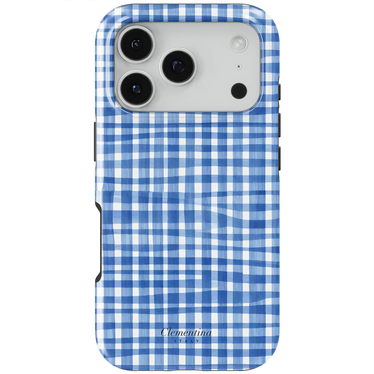 Blue Gingham Snap Case