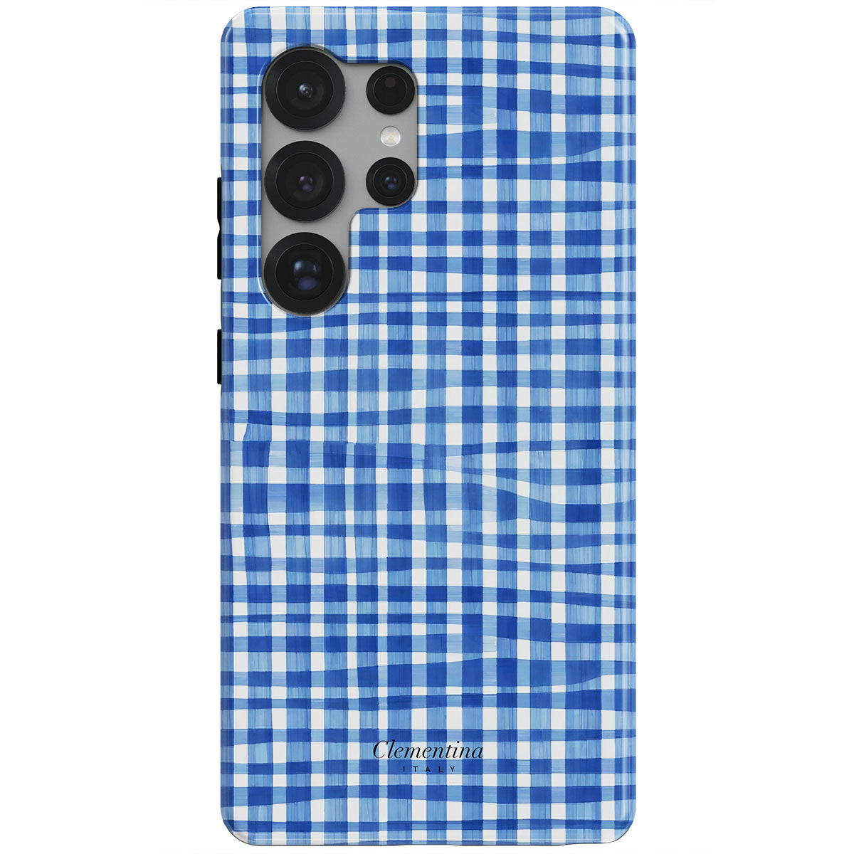 Blue Gingham Tough Case