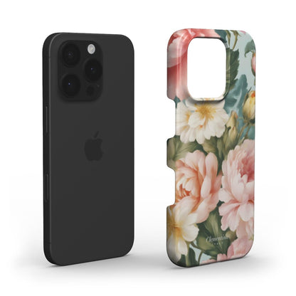 Peonies Snap Case