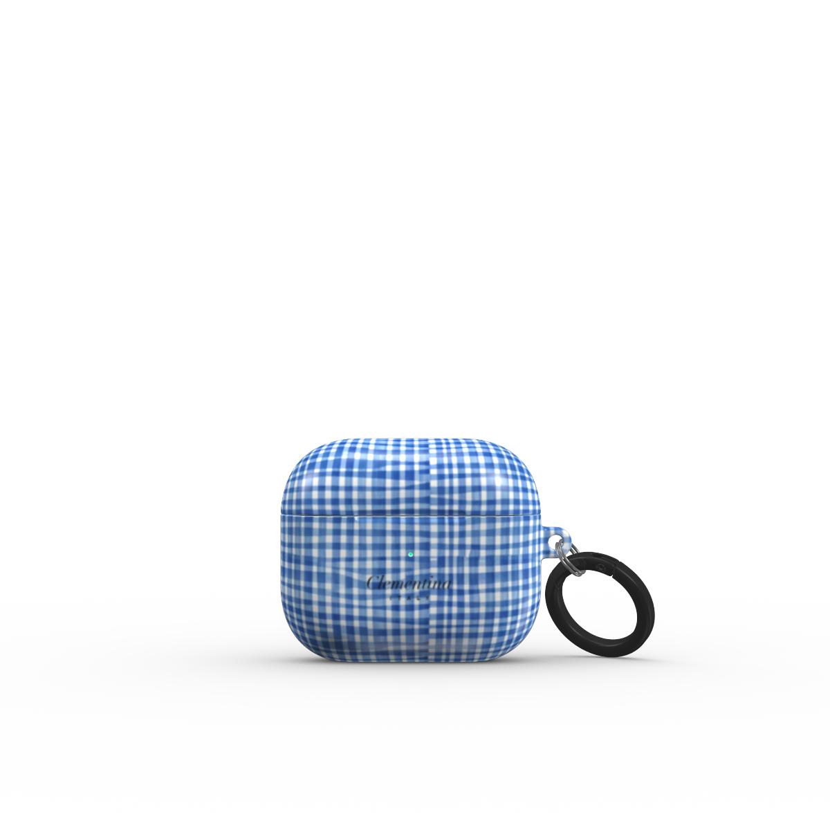 Blue Gingham Apple AirPods 3 Case