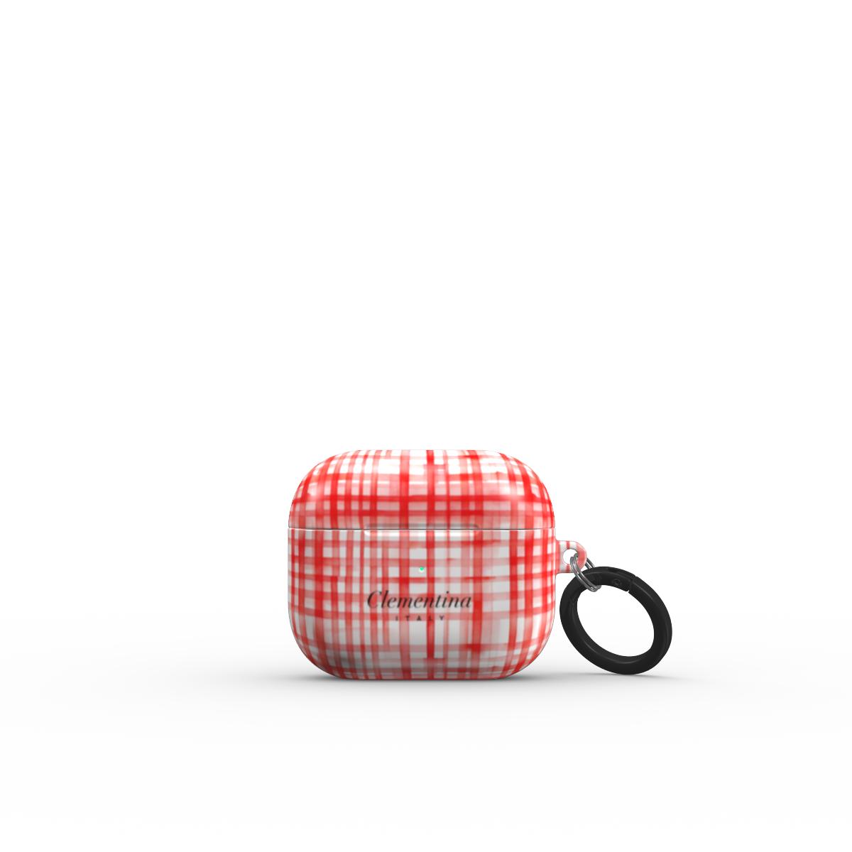 Red Gingham Apple AirPods 3 Case