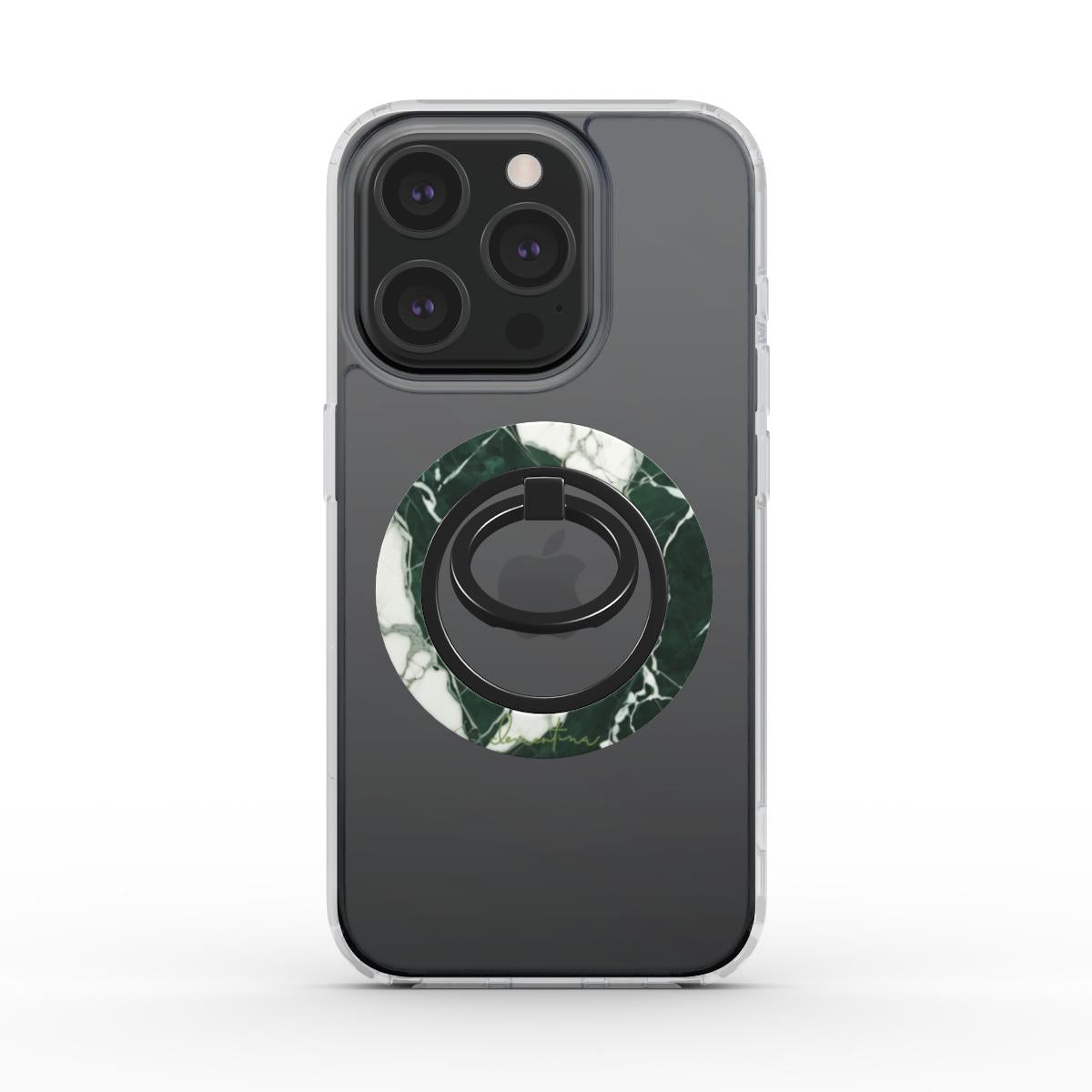 Green Marble Ring Holder