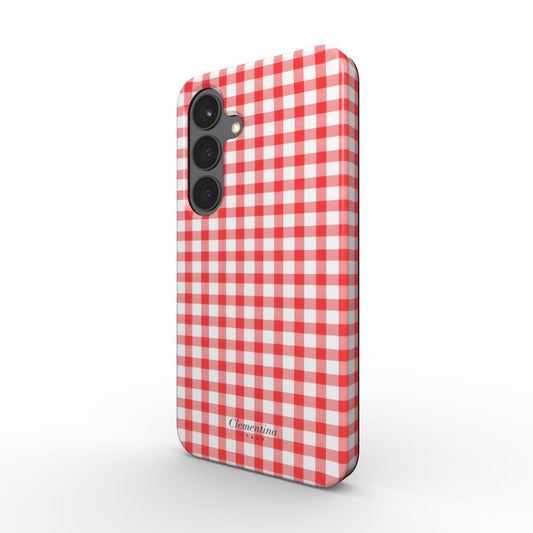 Red Gingham Magnetic Tough Phone Case