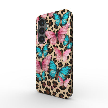 Leopard & Butterflies Magnetic Tough Phone Case