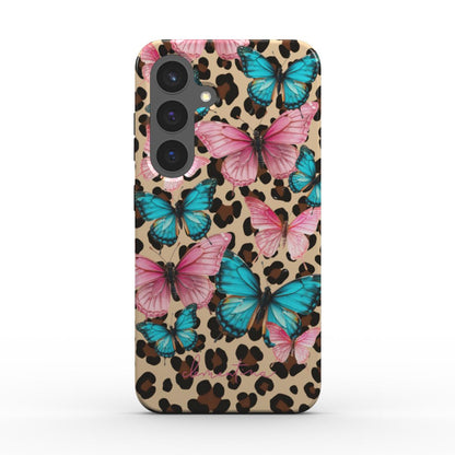 Leopard & Butterflies Magnetic Tough Phone Case