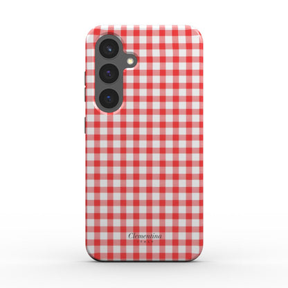 Red Gingham Magnetic Tough Phone Case