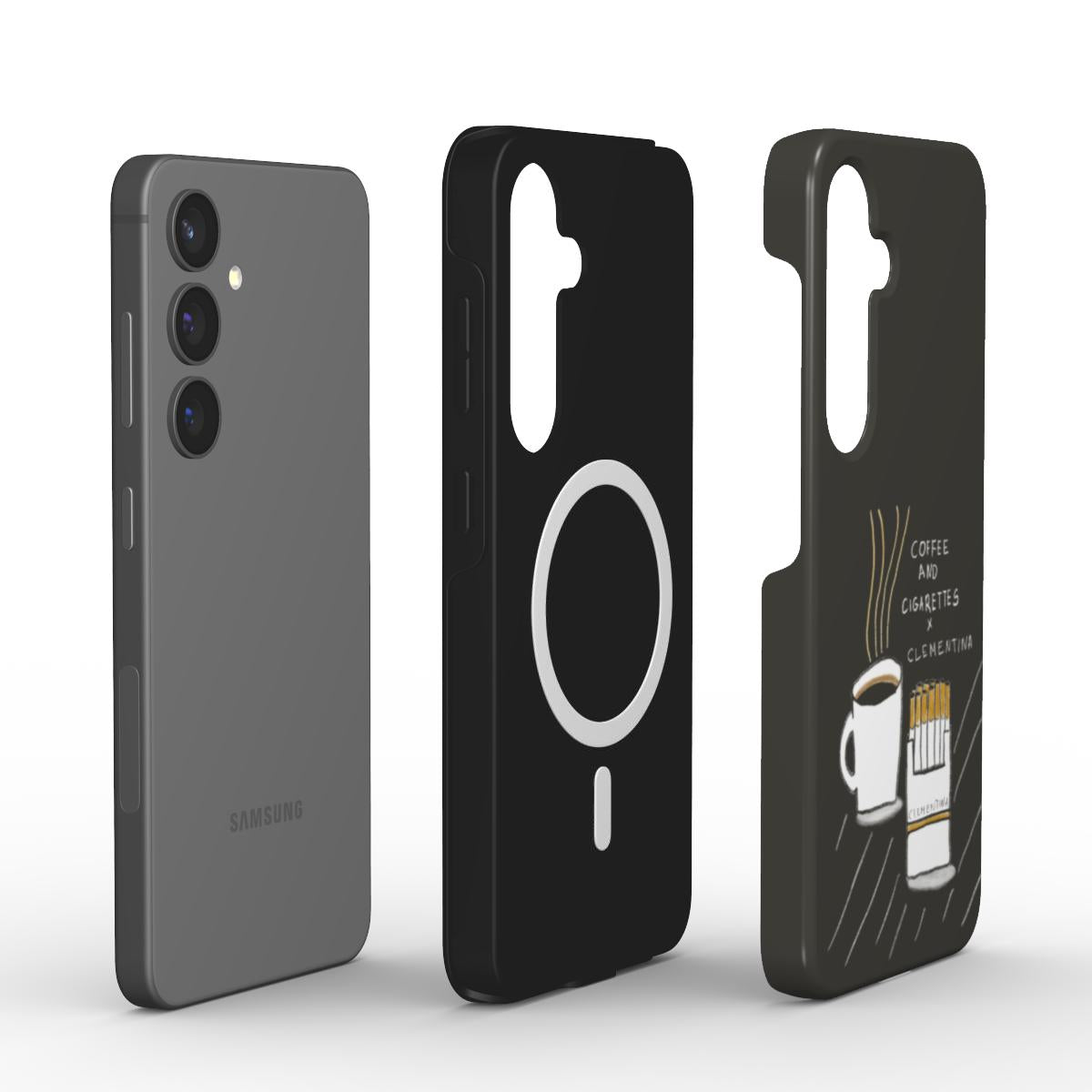 Coffee and Cigarettes Dark Magnetic Tough Phone Case