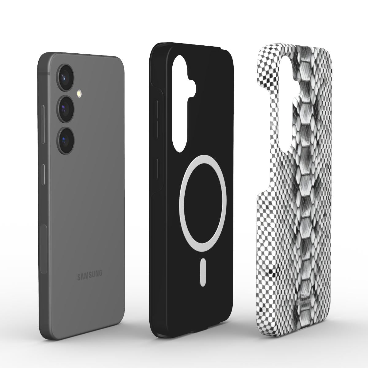 Snakeskin Magnetic Tough Phone Case