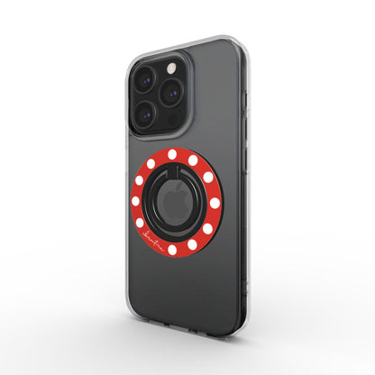 White Polka Dots Ring Holder