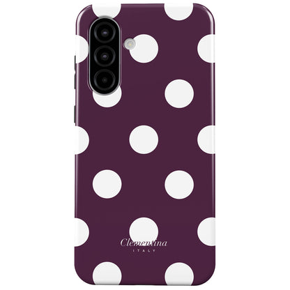 Burgundy Dots Tough Case