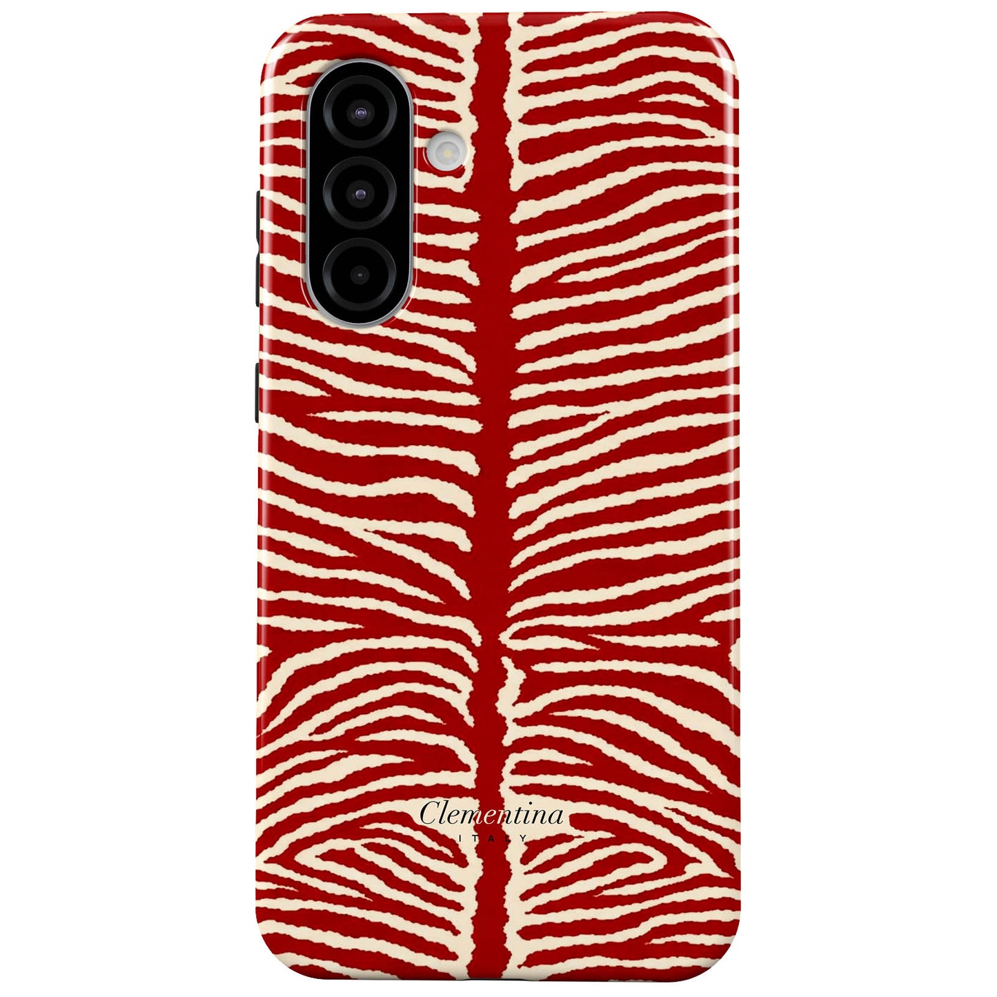 Burgundy Zebra Tough Case
