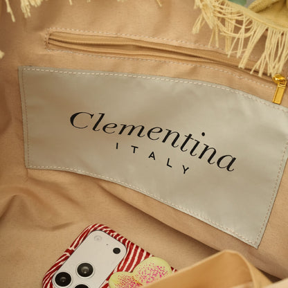 Clementina Cotton Canvas beach bag