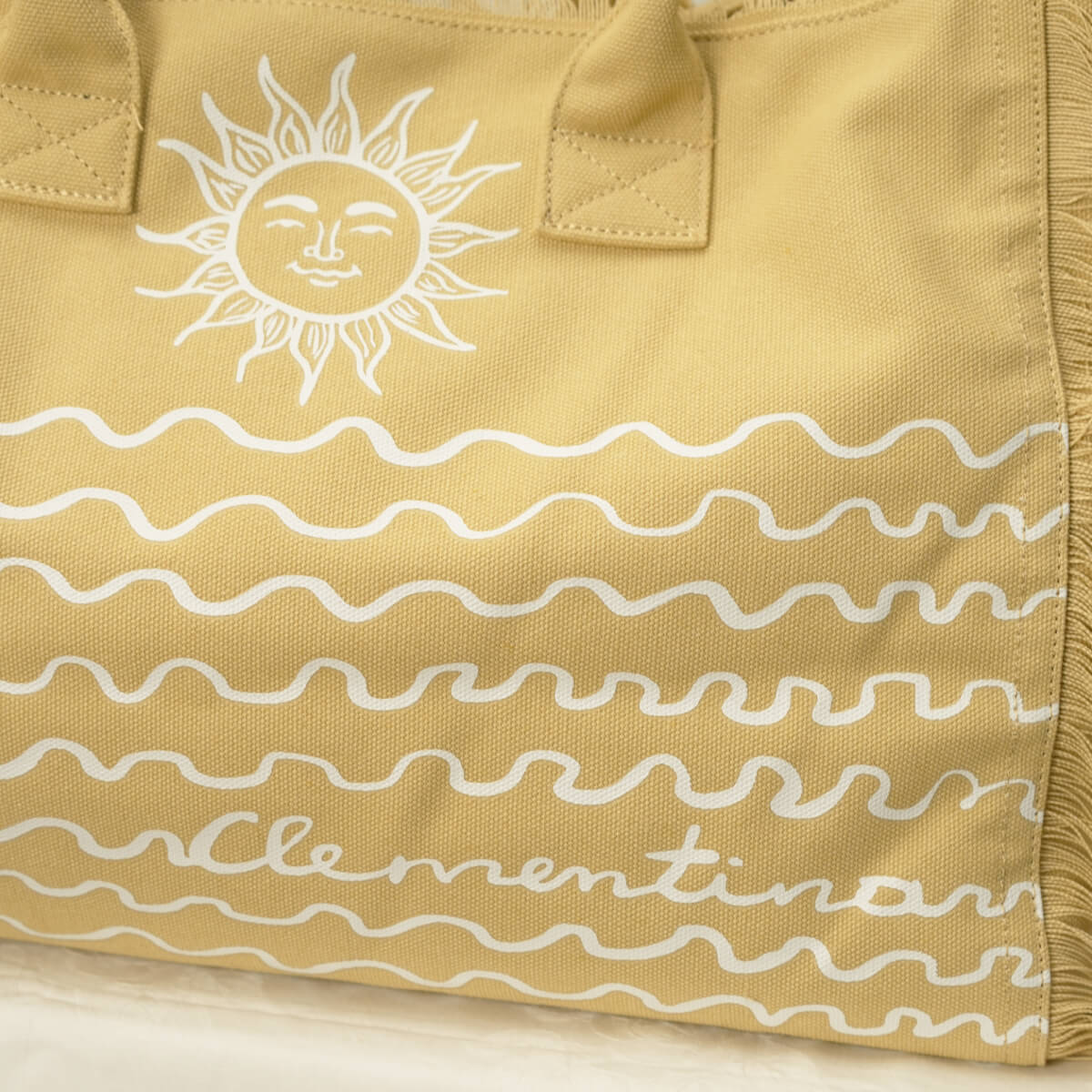 Clementina Cotton Canvas beach bag