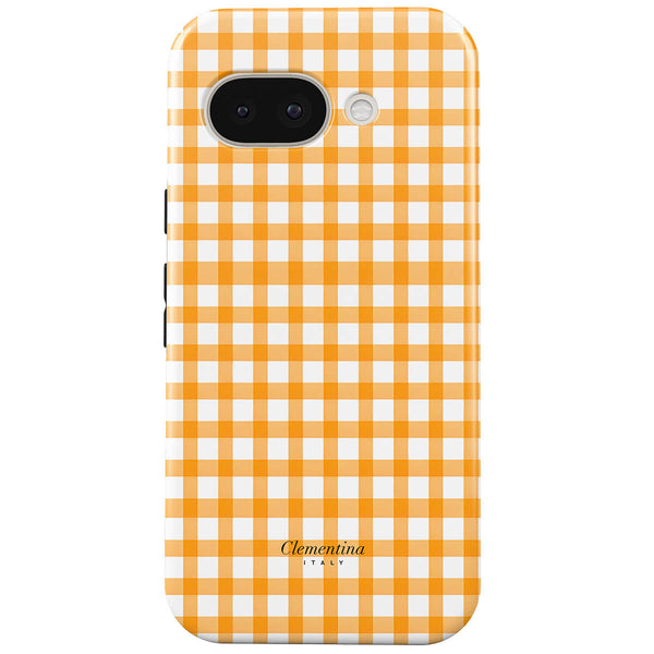 Orange Gingham Tough Case