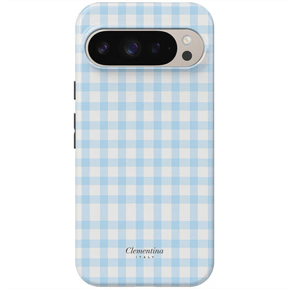 Baby Blue Gingham Magnetic Tough Phone Case