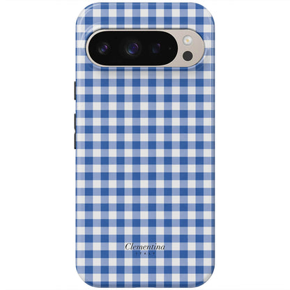 Blue Gingham Tough Case