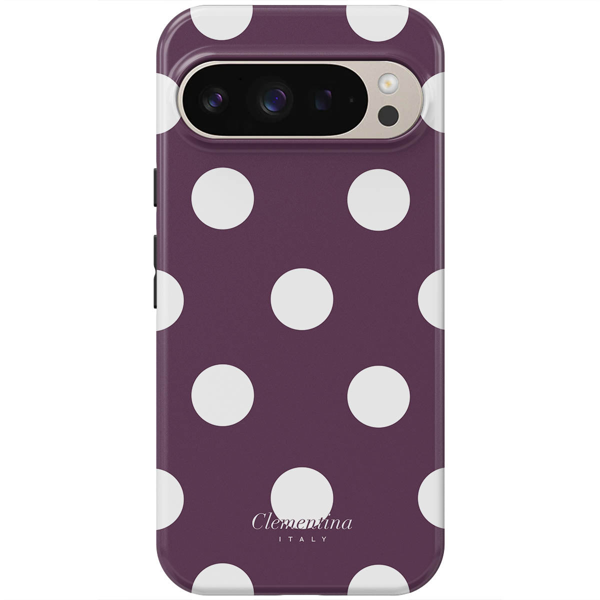 Burgundy Dots Tough Case