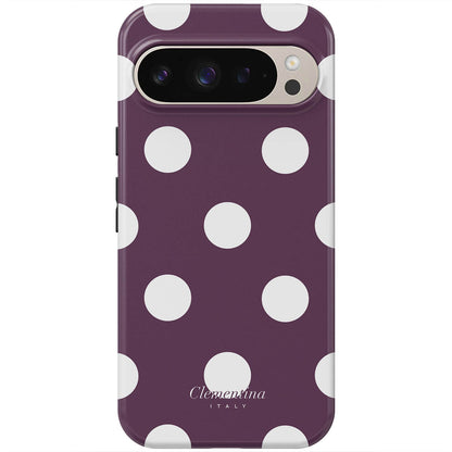 Burgundy Dots Tough Case