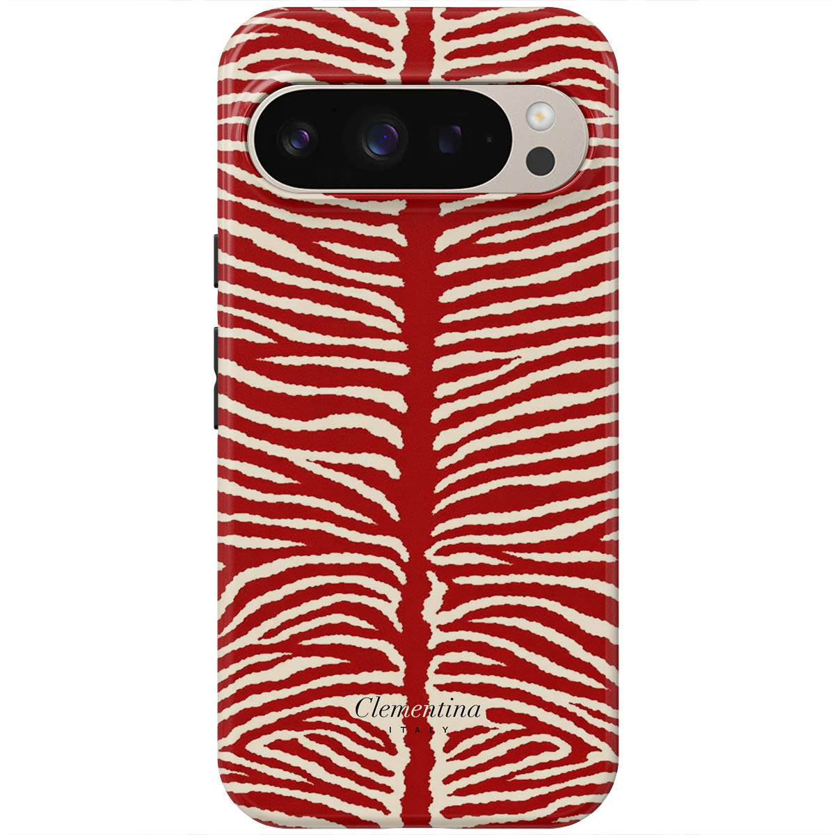 Burgundy Zebra Tough Case