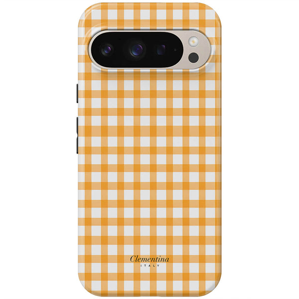 Orange Gingham Tough Case
