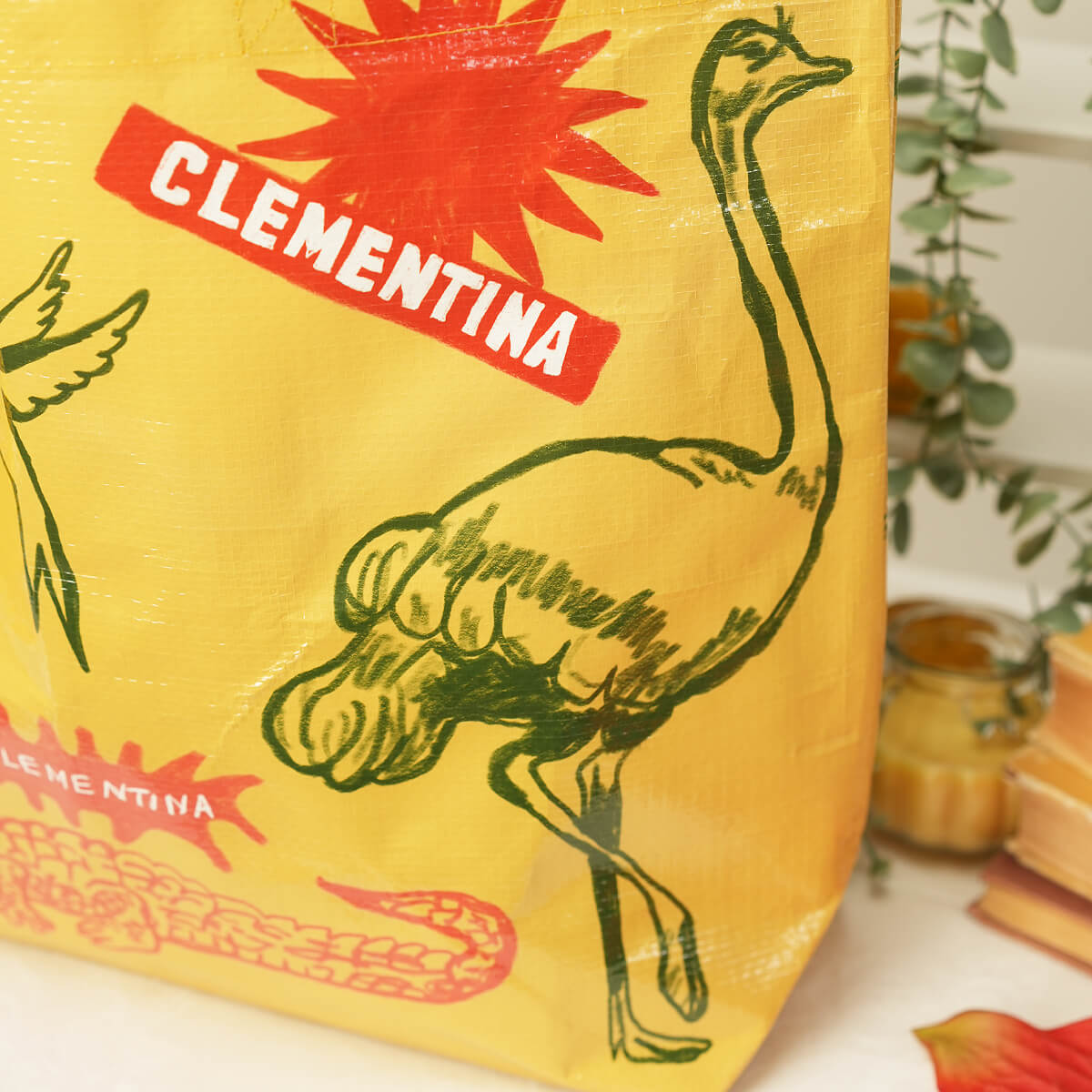Lotus recycled plastic beach bag