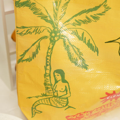Lotus recycled plastic beach bag
