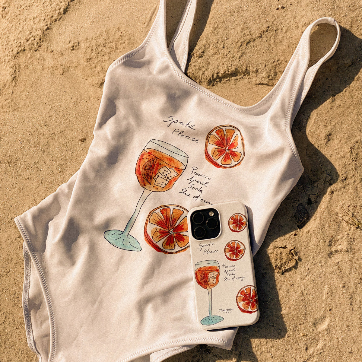 Aperol Spritz Please One-piece swimsuit