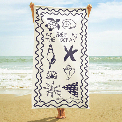 As Free As The Ocean Beach Blanket / Towel