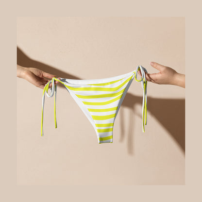 Yellow Stripe Bikini bottom