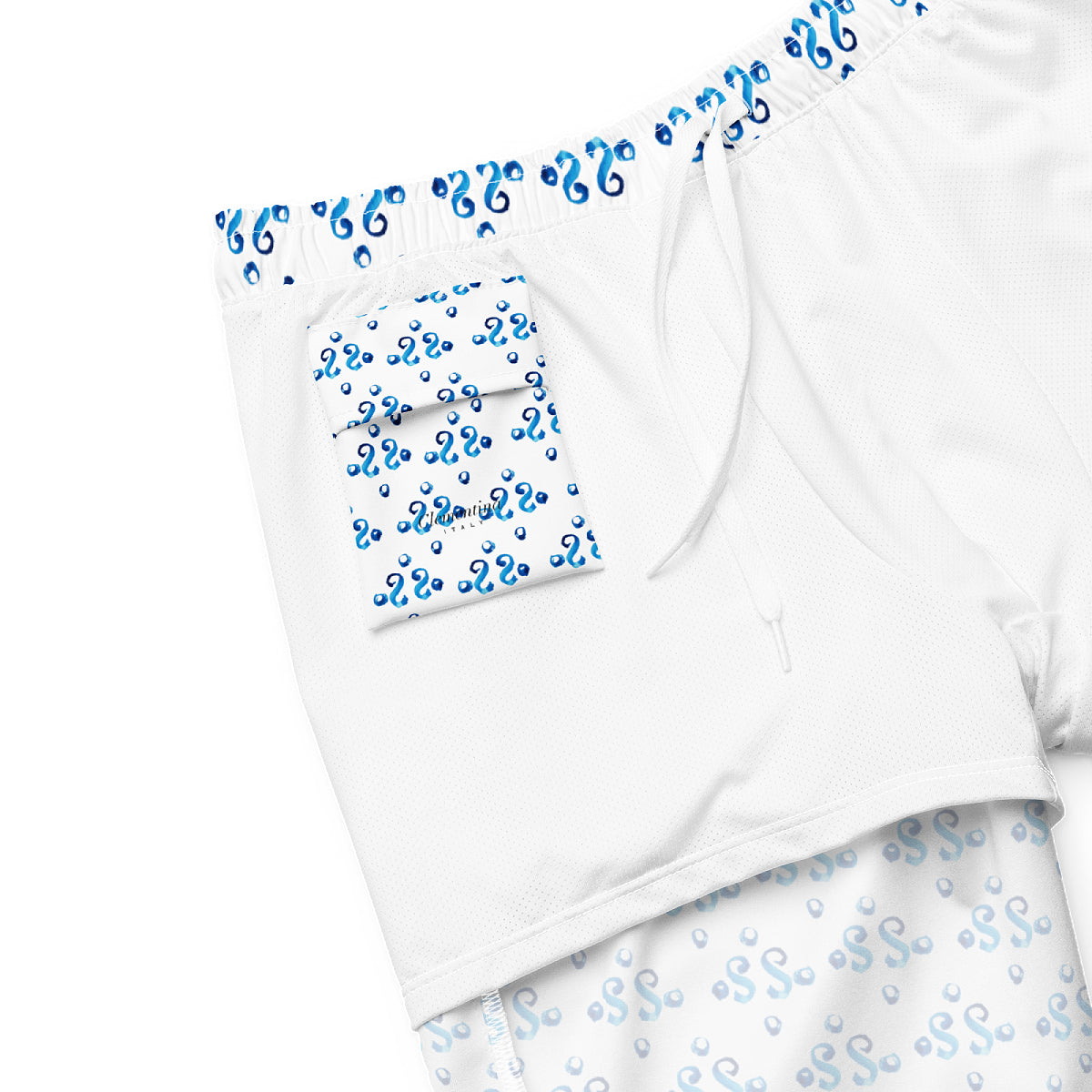 Blue Ornament swimming shorts